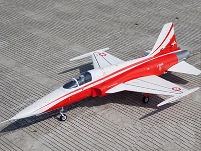 Freewing F-5 Tiger II Swiss 80mm EDF Jet PNP RC Airplane