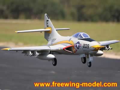 Freewing F9F-8 Cougar Super Scale 80mm EDF PNP Jet with Gyro RC Airplane